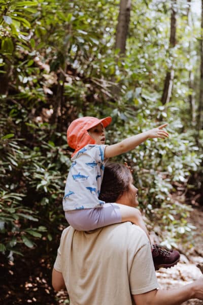 A mother and daughter enjoying a walk on the turkey wilderness trail