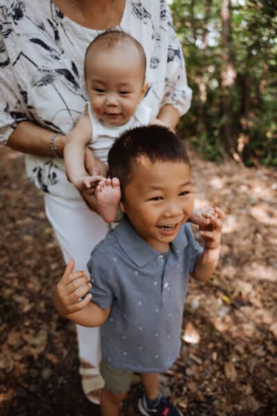 Close up of family on the Turkey wilderness Trail