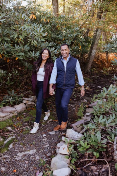 Couple enjoying a walk on the Turkey Wilderness Trail