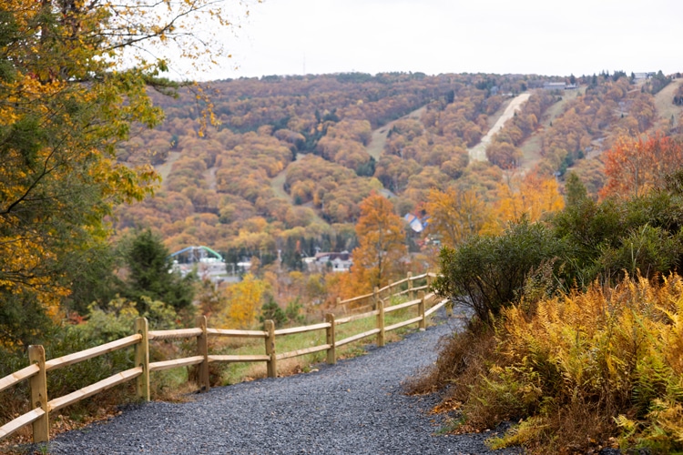 Sunrise point overlooking Camelback Mountain ski slopes